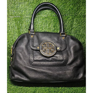 Tory Burch Amanda Slouchy Satchel Bag- Black
